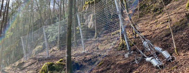 Felssicherungsbauwerk am Sachsenmühler Berg